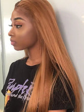 #30 Brown Colored 4x4 13x4 Lace Frontal Straight Virgin Human Wig