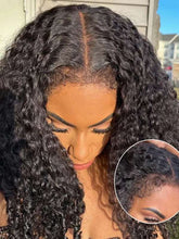 4C Curly Edges Deep Wave 5x5 13x4 Lace Front Wig with Kinky Baby Hairline